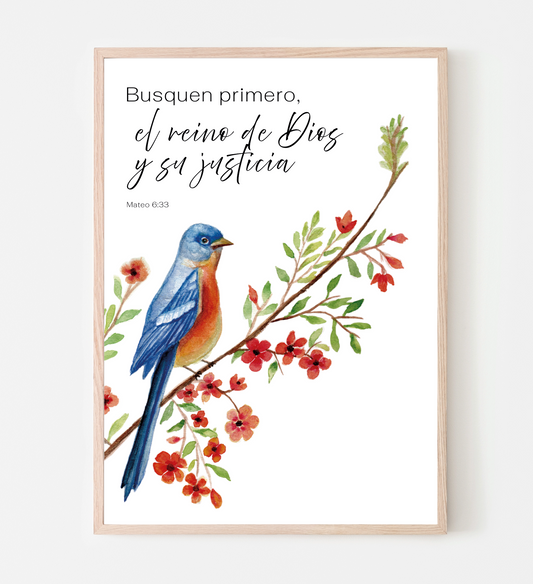 Busquen primero art print