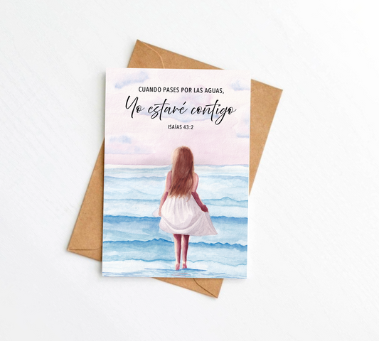 Cuando pases por las aguas Tarjeta de regalo
